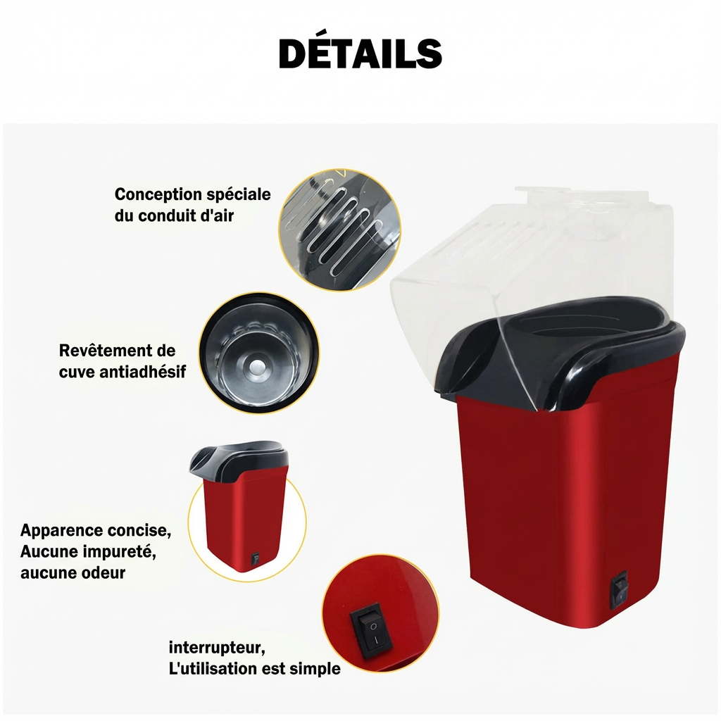 Machine à Popcorn Rapide 🍿